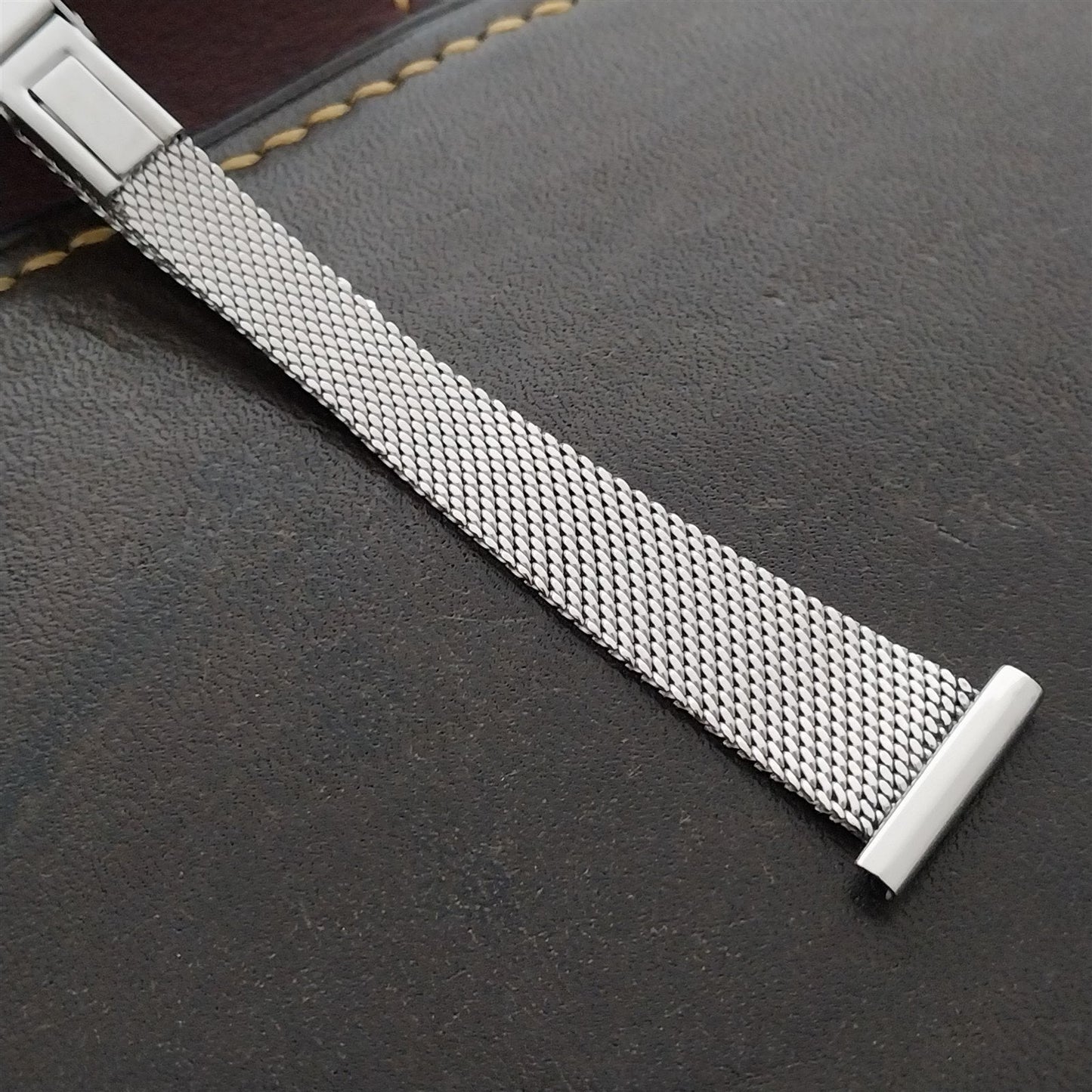 16mm JB Champion Womens Stainless Steel Mesh Unused nos 1960s Vintage Watch Band