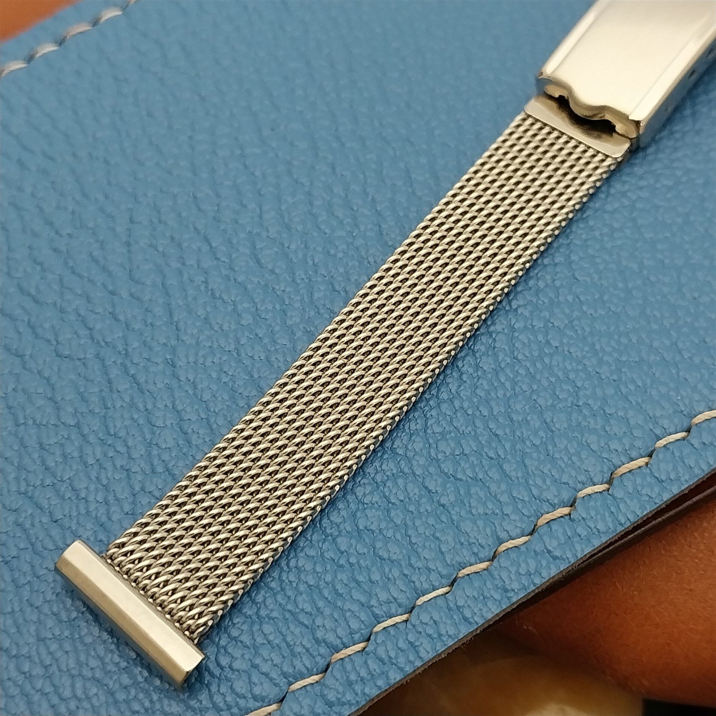 14mm JB Champion Womens Stainless Steel Mesh nos 1960s Vintage Watch Band