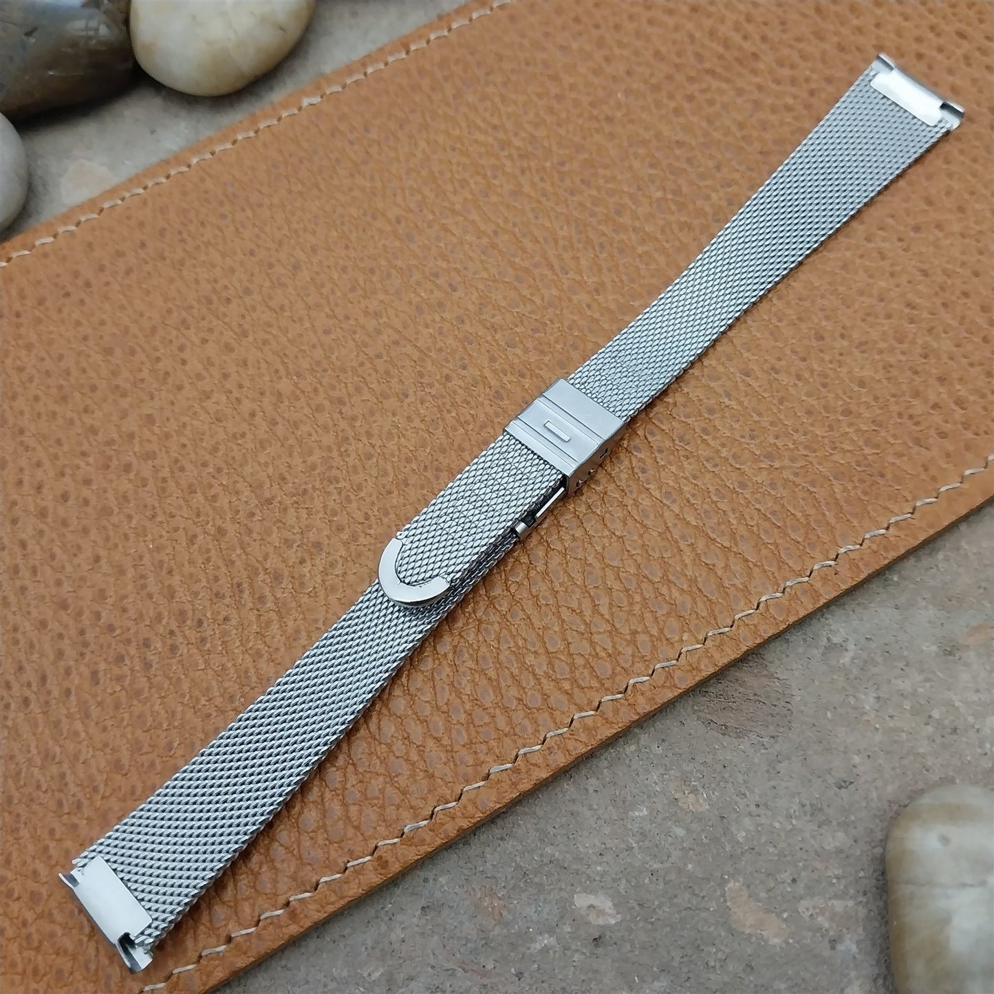 16mm JB Champion Womens Stainless Steel Mesh Unused 1960s Vintage Watch Band