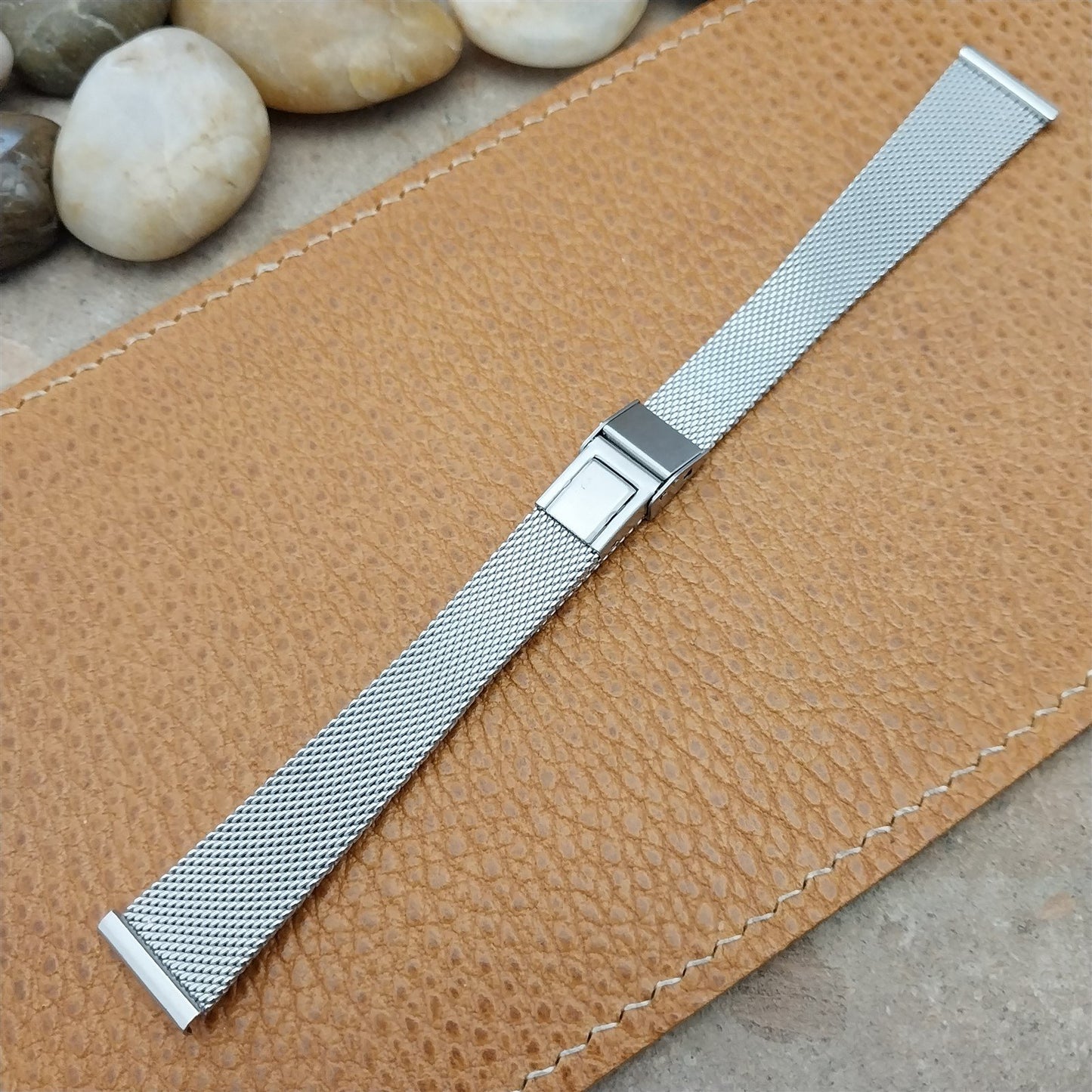 16mm JB Champion Womens Stainless Steel Mesh Unused 1960s Vintage Watch Band