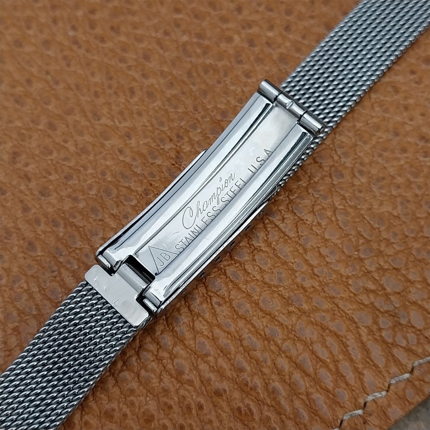 13mm JB Champion Womens Stainless Steel Mesh Unused nos 1960s Vintage Watch Band