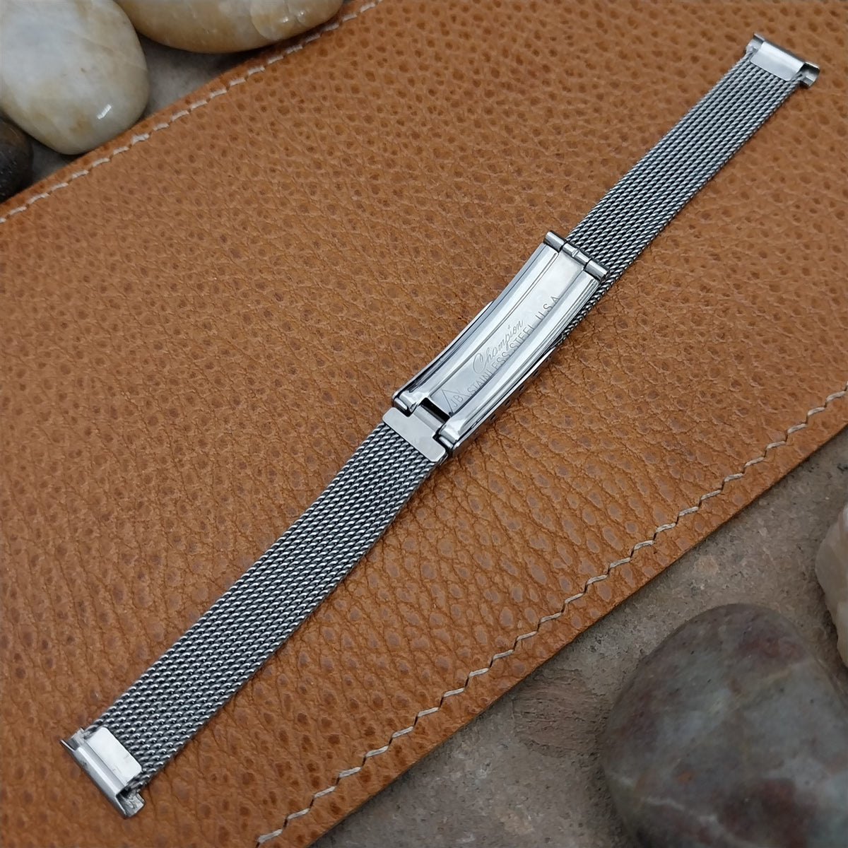 13mm JB Champion Womens Stainless Steel Mesh Unused nos 1960s Vintage Watch Band