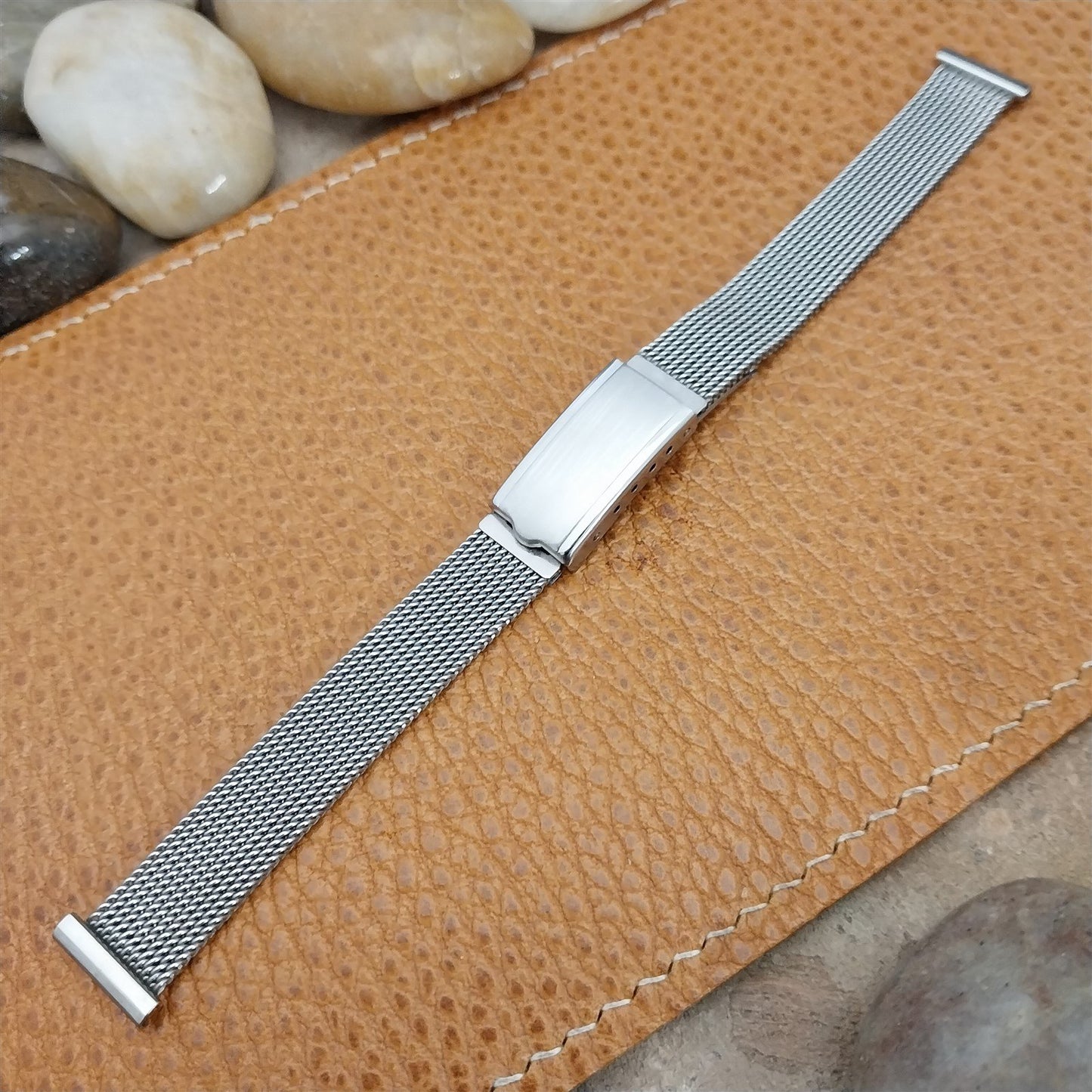 13mm JB Champion Womens Stainless Steel Mesh Unused nos 1960s Vintage Watch Band
