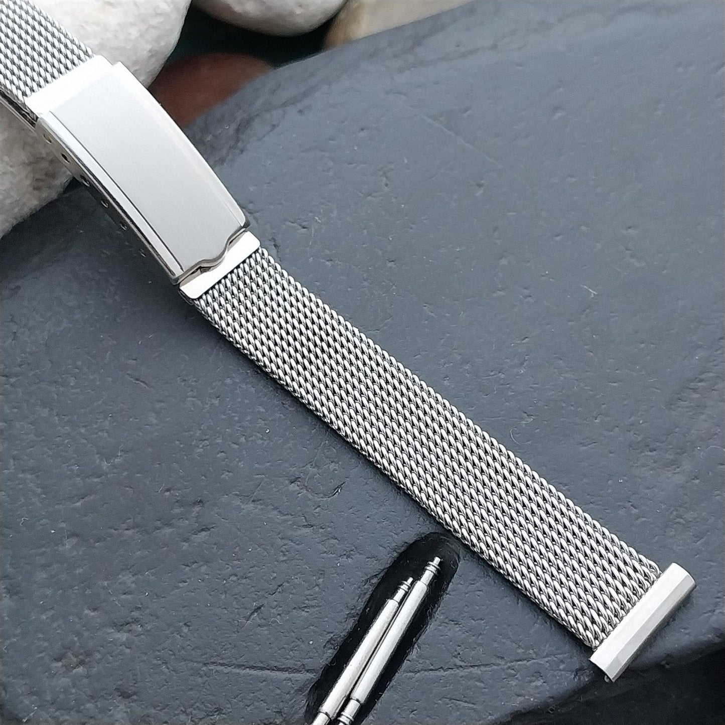 13mm JB Champion Womens Stainless Steel Mesh Unused nos 1960s Vintage Watch Band