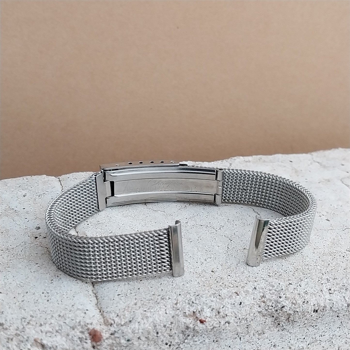 13mm JB Champion Womens Stainless Steel Mesh Unused nos 1960s Vintage Watch Band