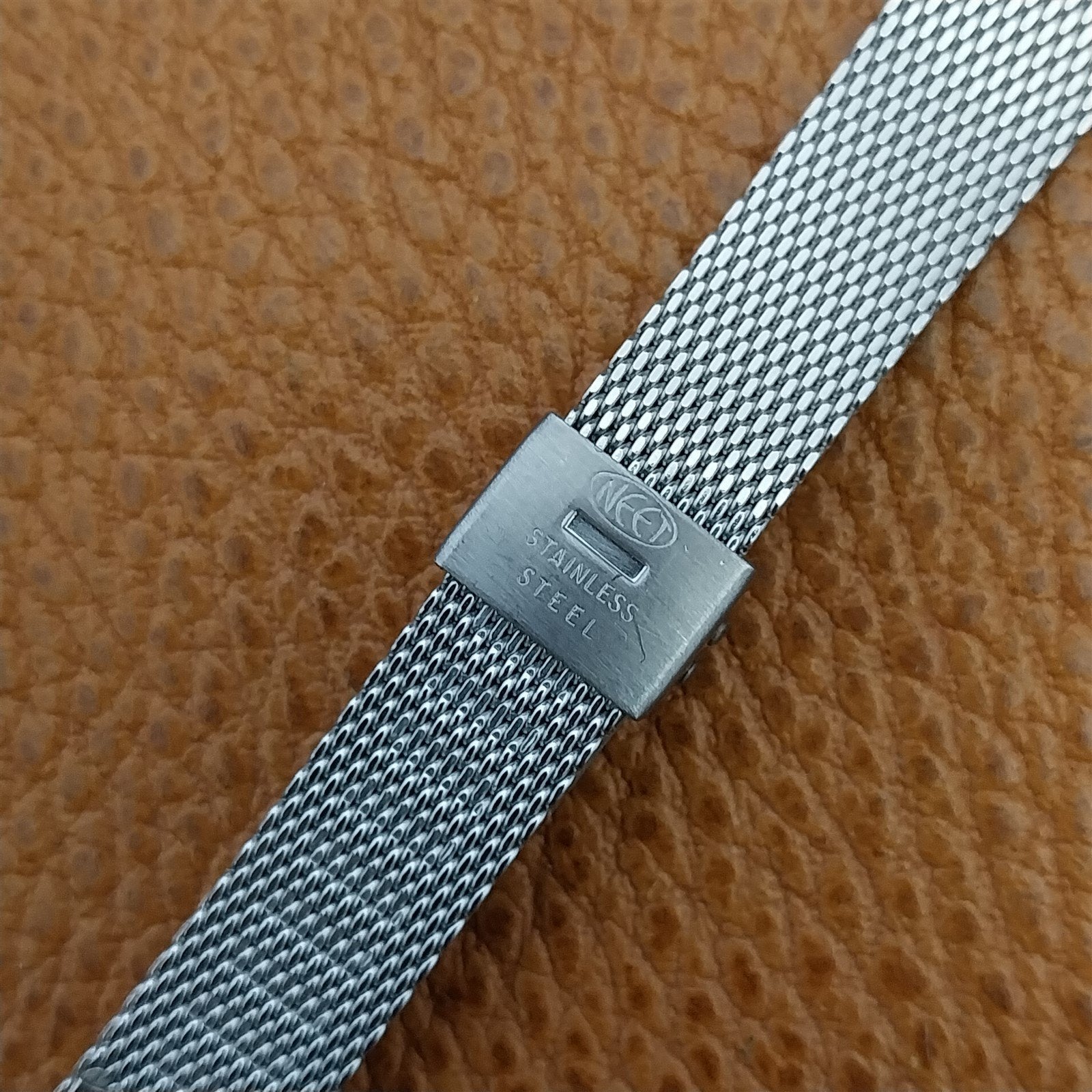 JB Champion Womens Stainless Steel Mesh 1/2" nos 1960s Vintage Watch Band