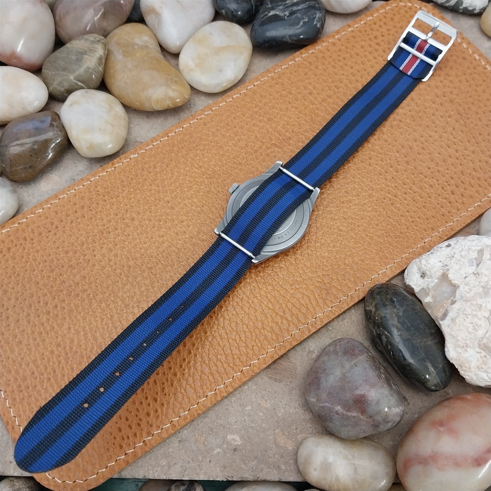 Vintage Reversible Perlon 18mm Horlon Classic Single Pass 60s Unused Watch Band