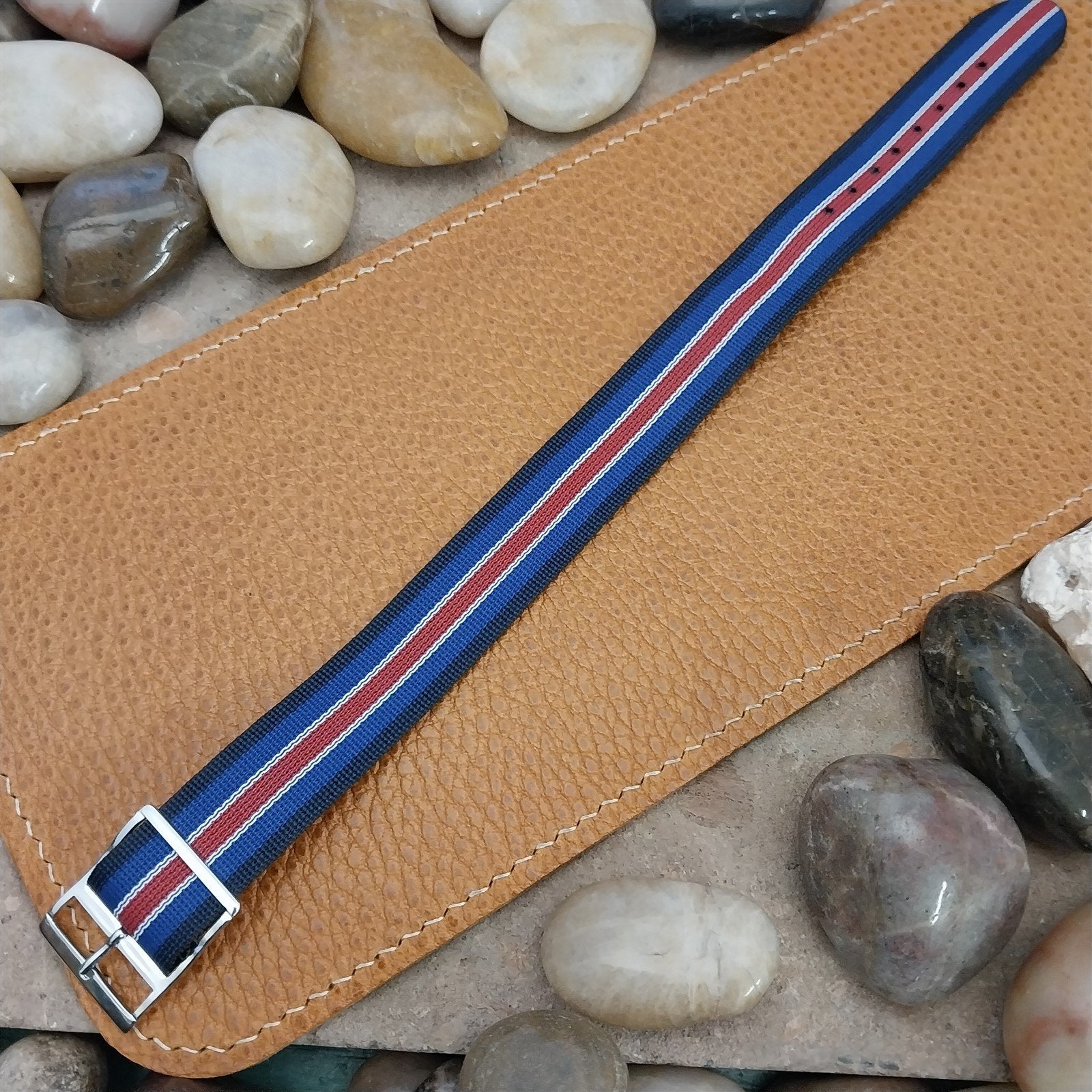 Vintage Reversible Perlon 18mm Horlon Classic Single Pass 60s Unused Watch Band