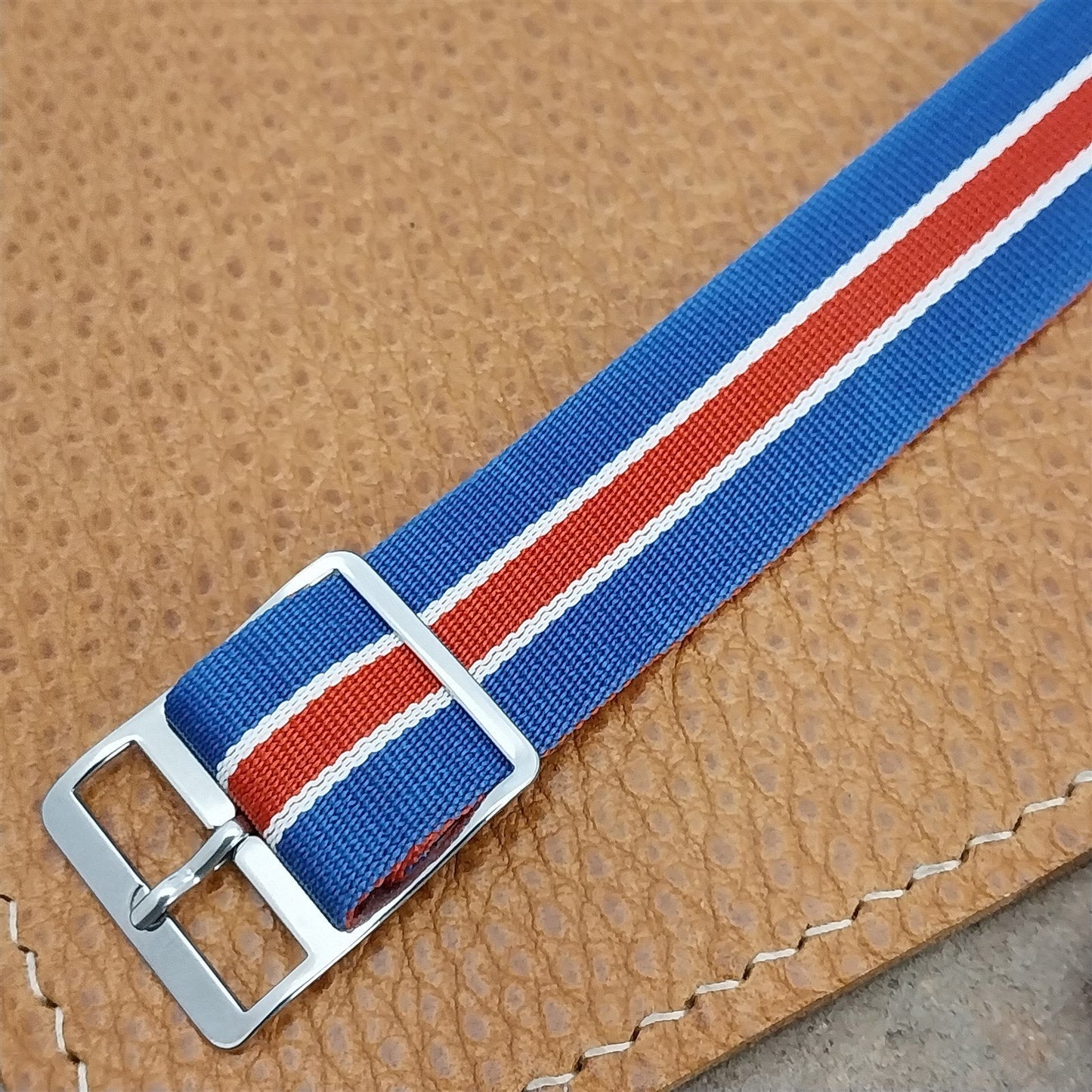 Vintage Reversible Perlon 18mm Horlon Classic Single Pass 60s Unused Watch Band