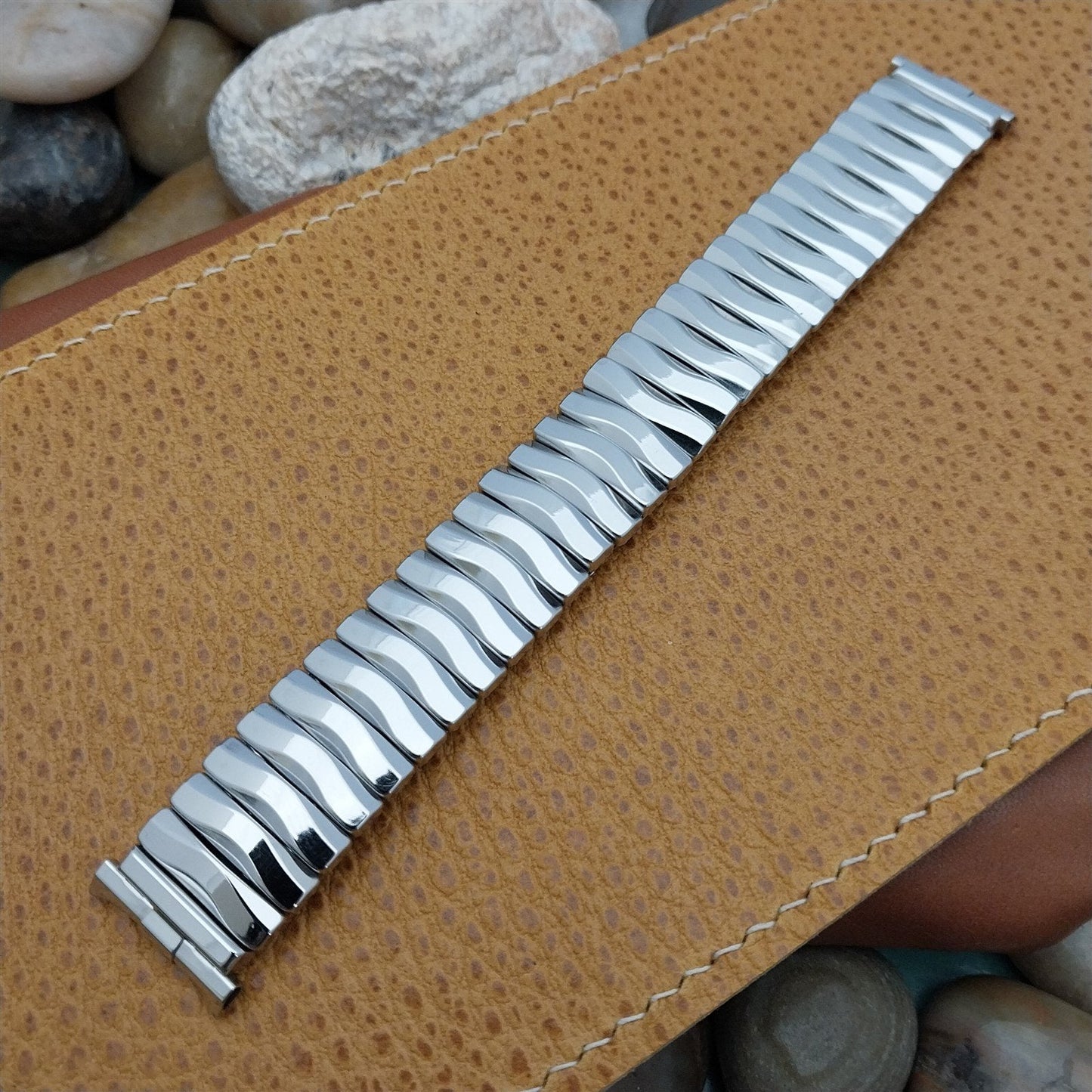 18mm 16mm 19mm JB Champion USA Stainless Steel Unused 1960s Vintage Watch Band