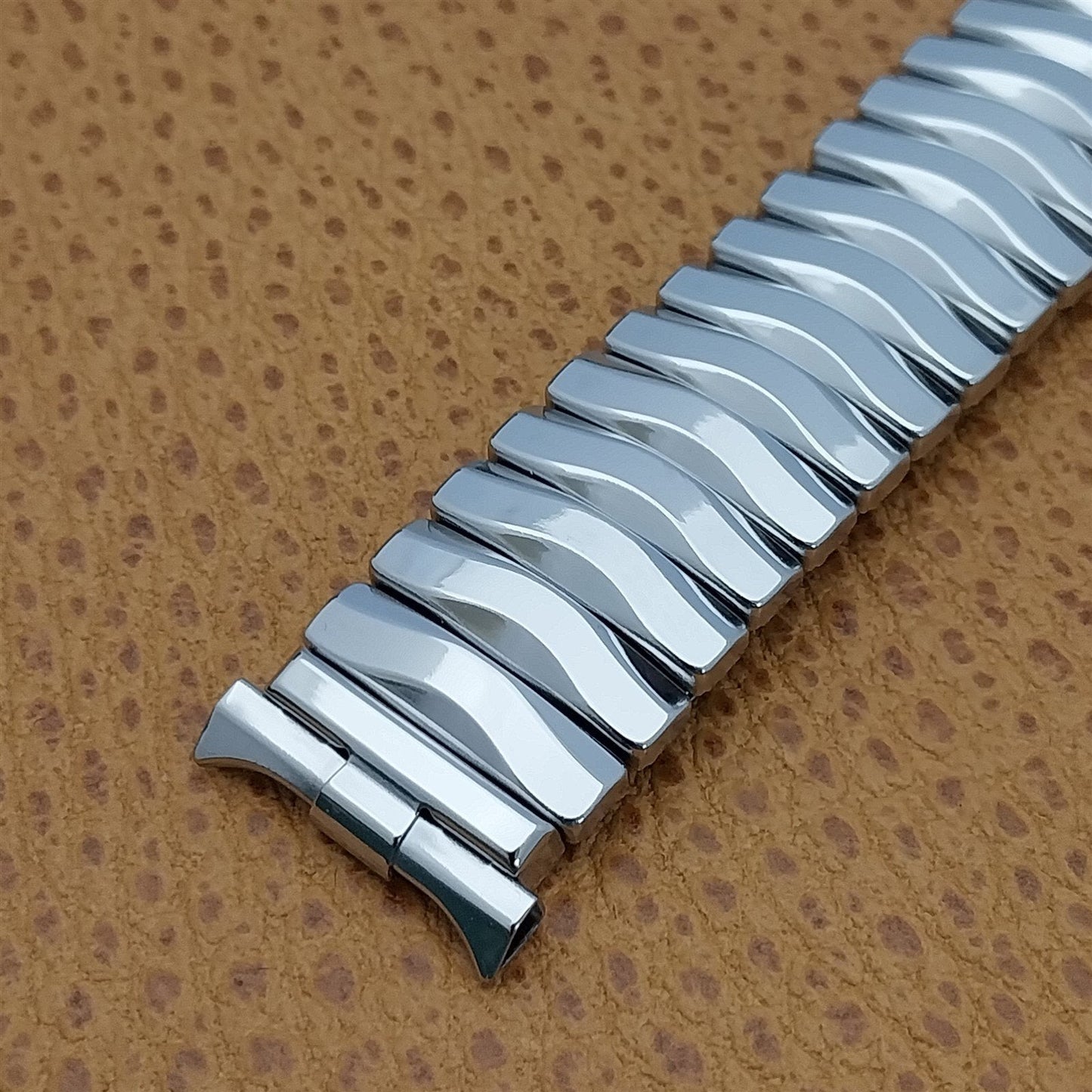 18mm 16mm 19mm JB Champion USA Stainless Steel Unused 1960s Vintage Watch Band