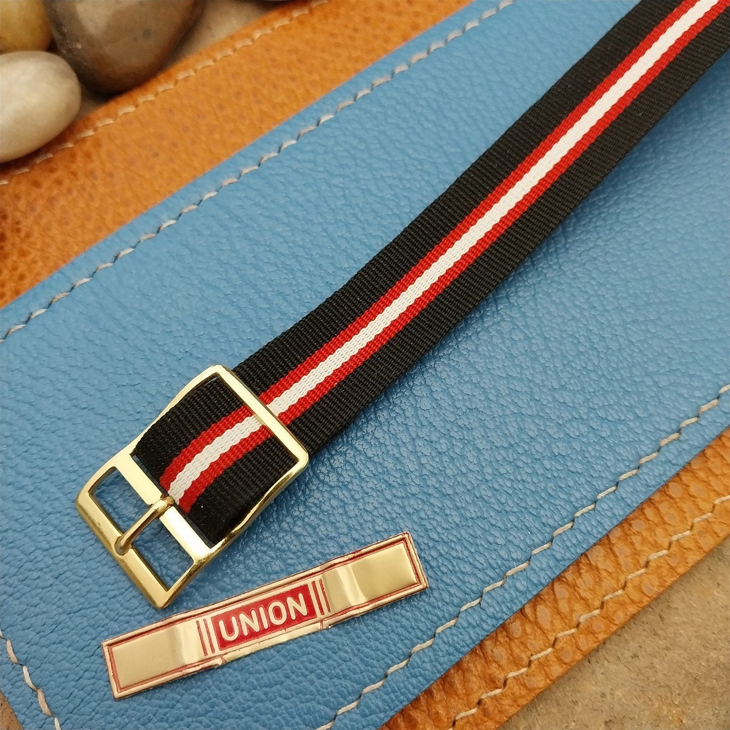 Vintage Perlon 16mm Union German Perlon Single Pass Unused nos 1960s Watch Band