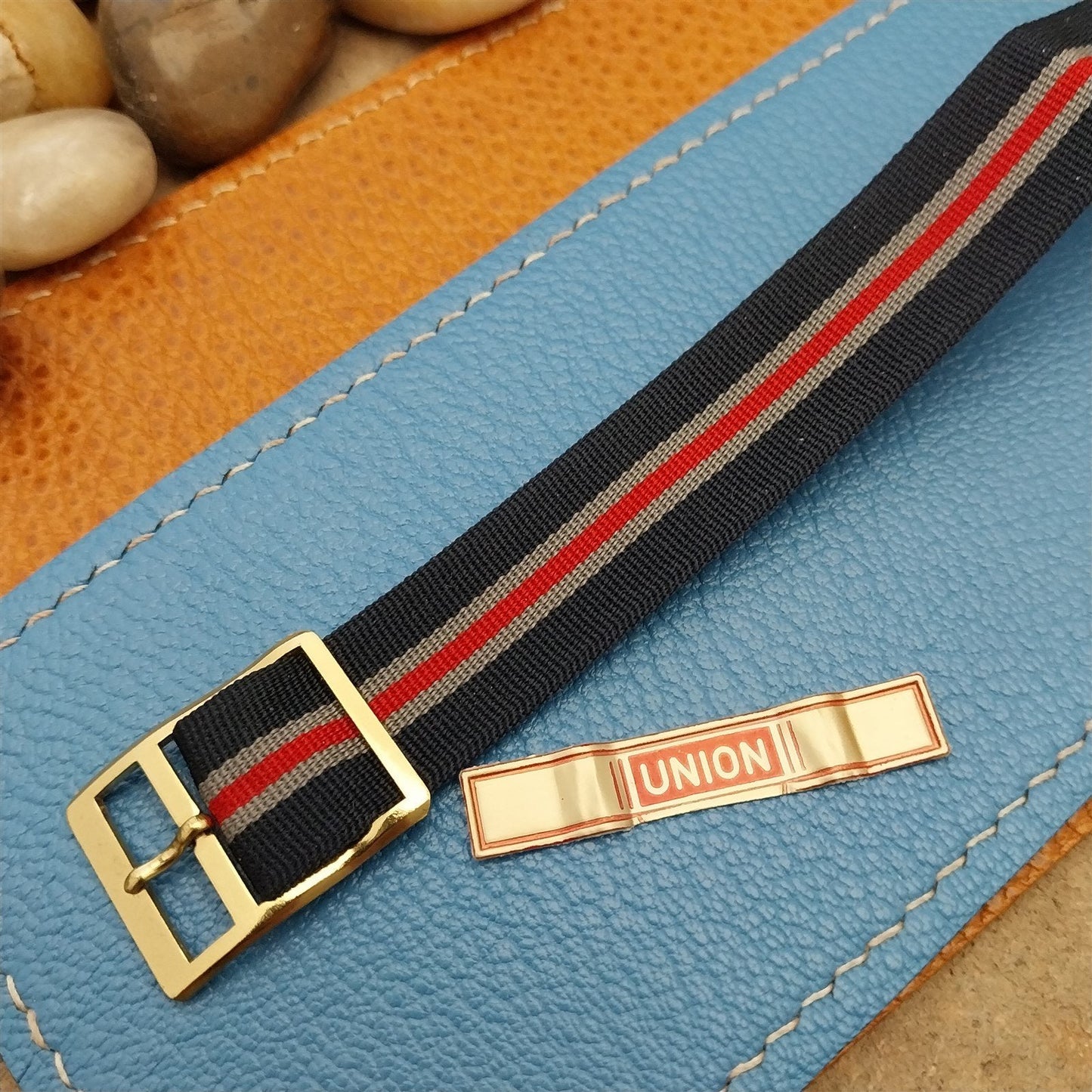 Vintage Perlon 16mm Union German Perlon Single Pass Unused nos 1960s Watch Band