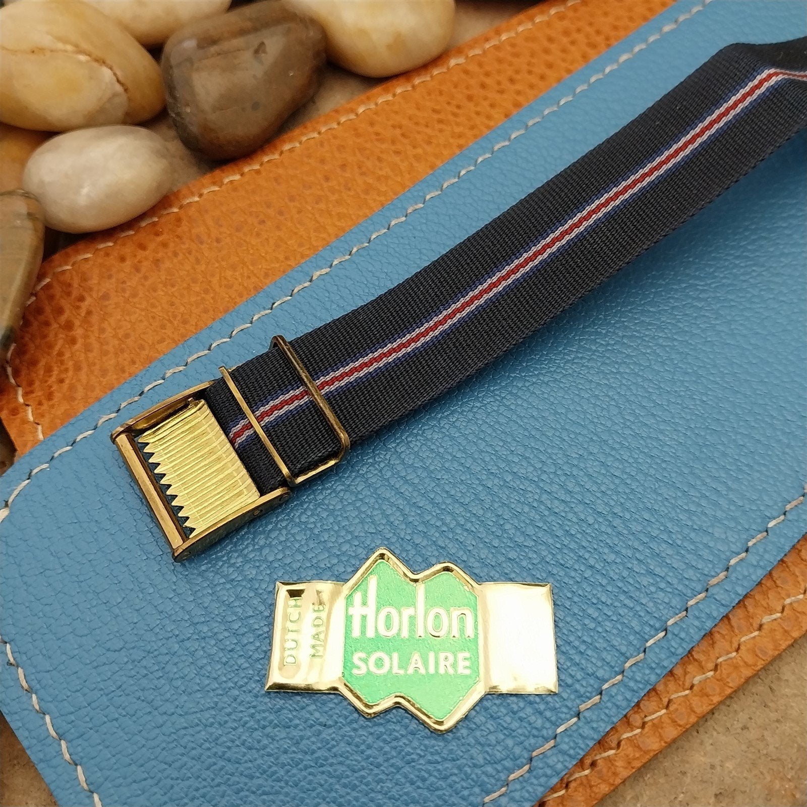 Vintage 18mm Perlon Locking Buckle Classic Single Pass Unused Field Watch Band