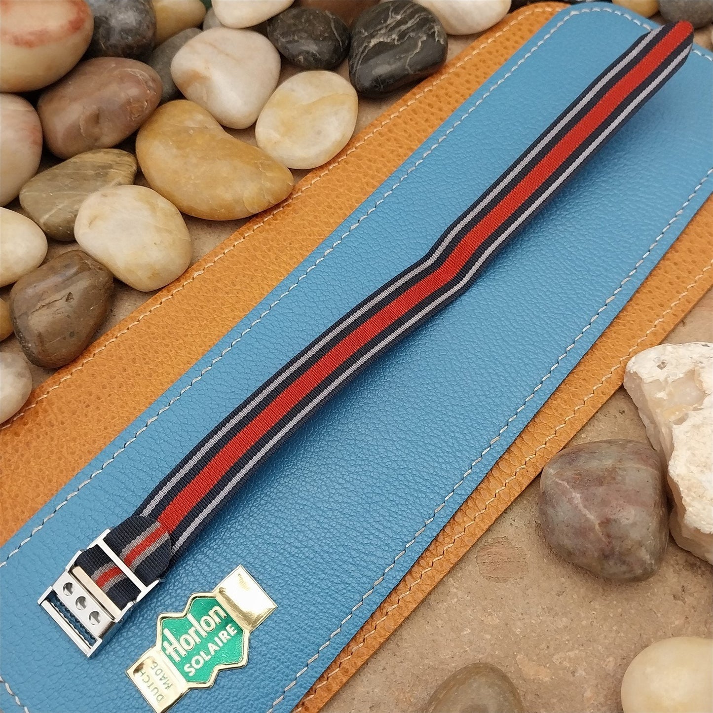 Vintage 16mm Perlon Locking Buckle Classic Single Pass Unused Field Watch Band