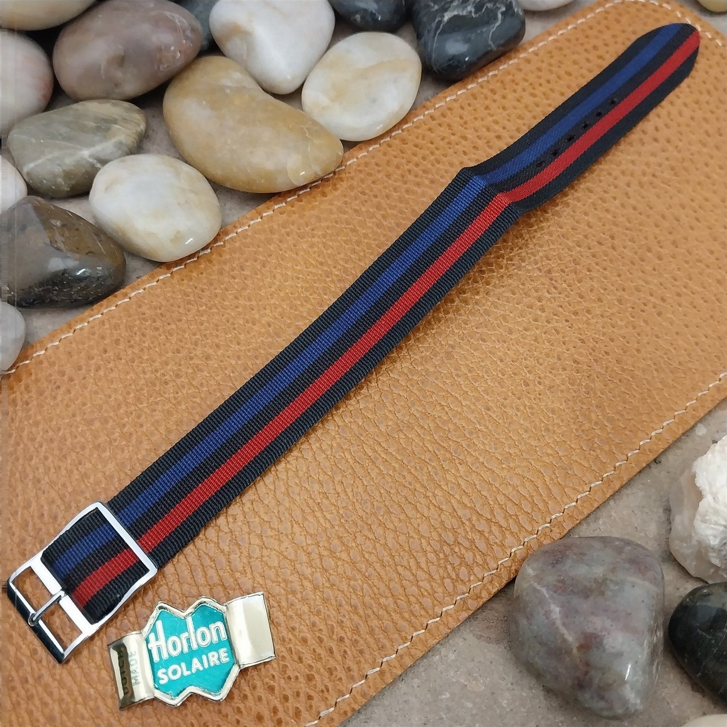 Vintage Perlon Reversible 18mm Horlon Classic Single Pass NOS 1960s Watch Band