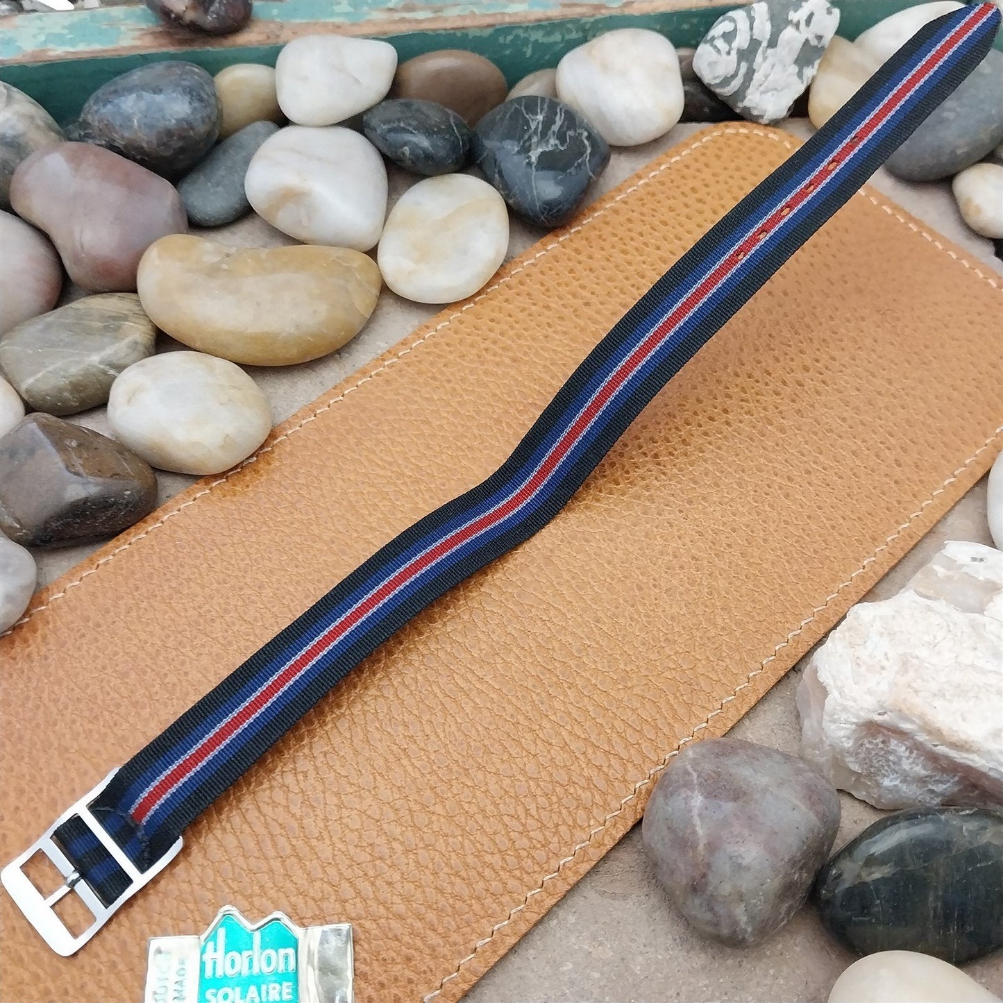 Vintage 16mm 1960s Reversible Perlon Classic Single Pass NOS Unused Watch Band