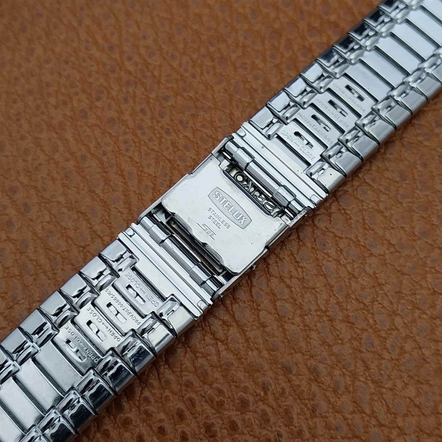 Vintage 20mm Seiko Stainless Steel Stelux STL Unused Classic 1970s Watch Band