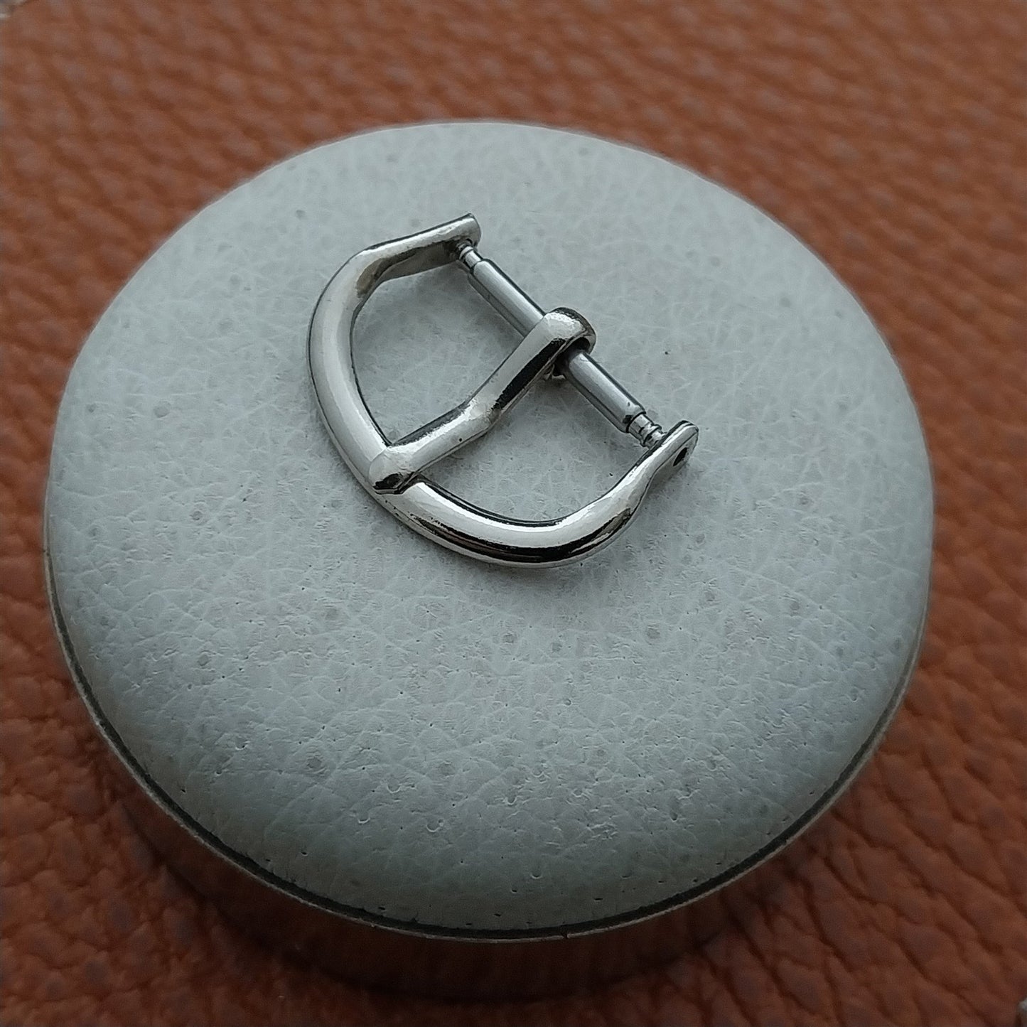 1940s 1950s 16mm Nickel Plate Unused Vintage Watch Strap Buckle