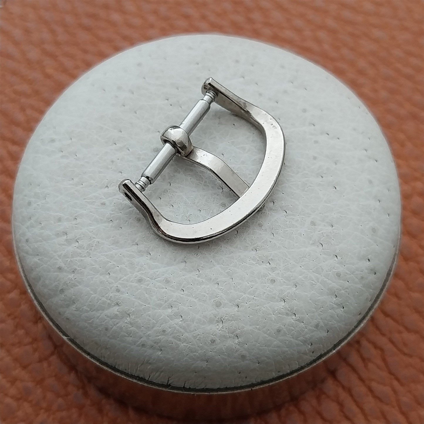 1940s 1950s 16mm Nickel Plate Unused Vintage Watch Strap Buckle