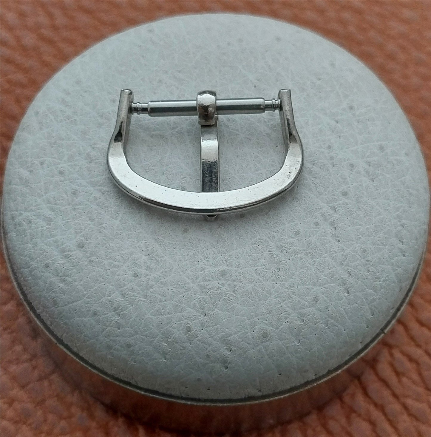 1940s 1950s 16mm Nickel Plate Unused Vintage Watch Strap Buckle