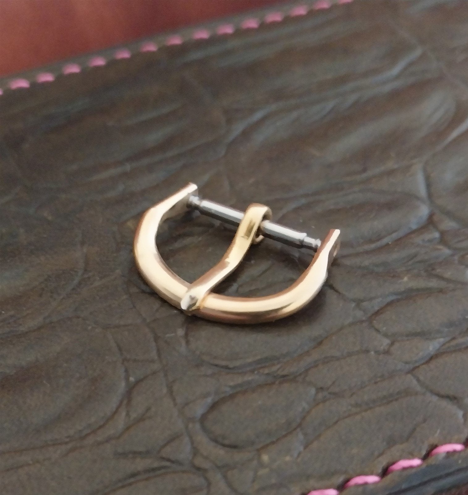 5/8" 16mm Yellow Gold-Tone nos Unused 1940s-1950s Vintage Watch Band Buckle