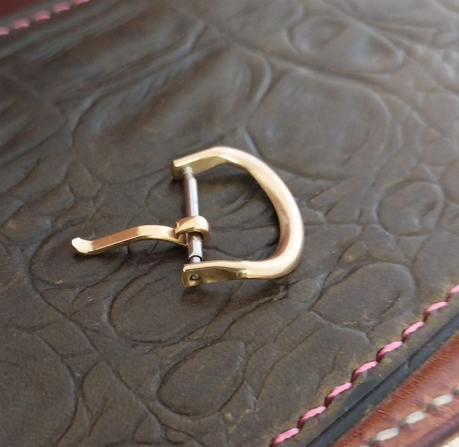 5/8" 16mm Yellow Gold-Tone nos Unused 1940s-1950s Vintage Watch Band Buckle