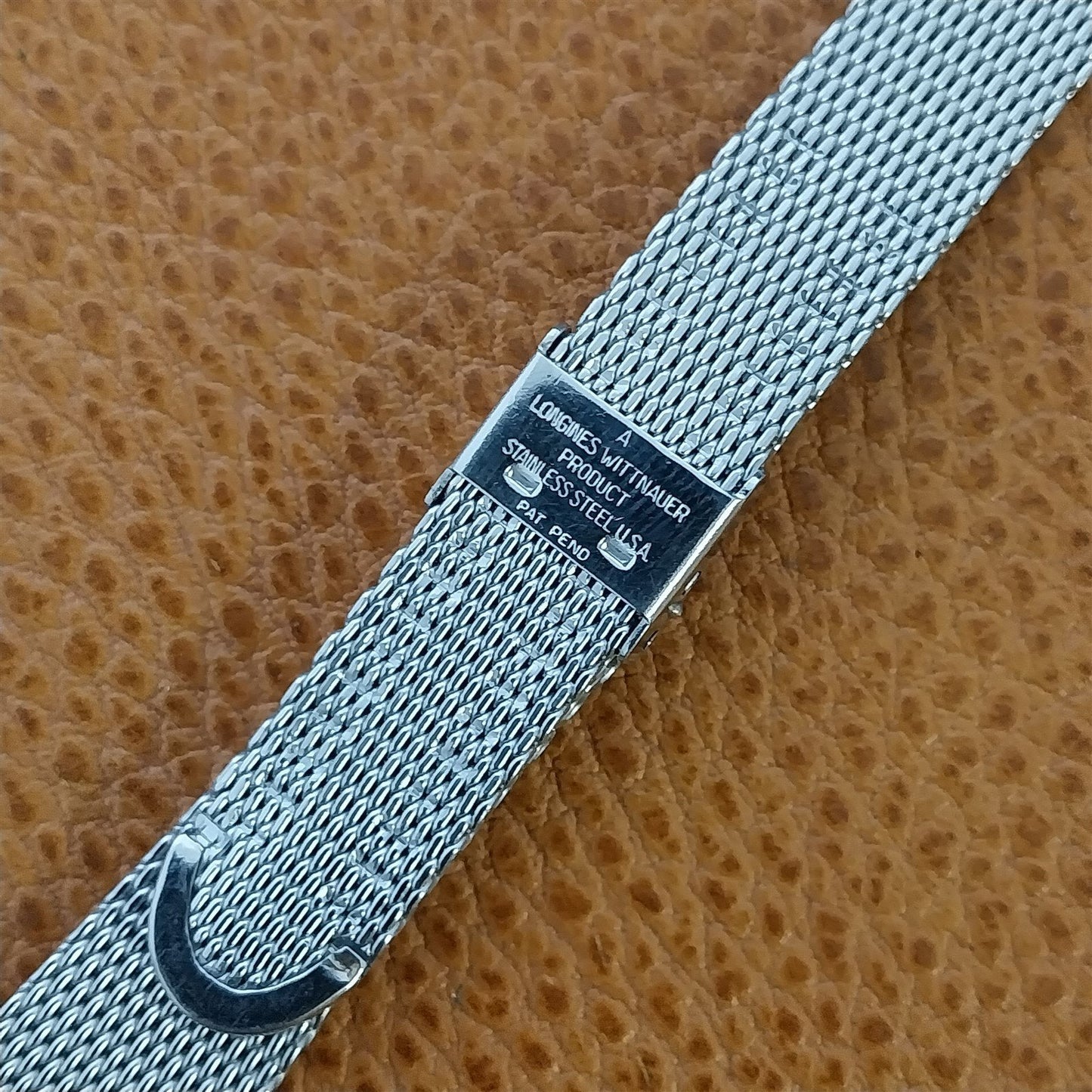 Longines Wittnauer 19mm Stainless Steel Mesh 1970s nos Vintage Watch Band