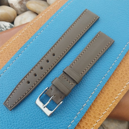 Omega 16mm Brown Calf Leather Classic Swiss nos Unused Vintage Watch Band