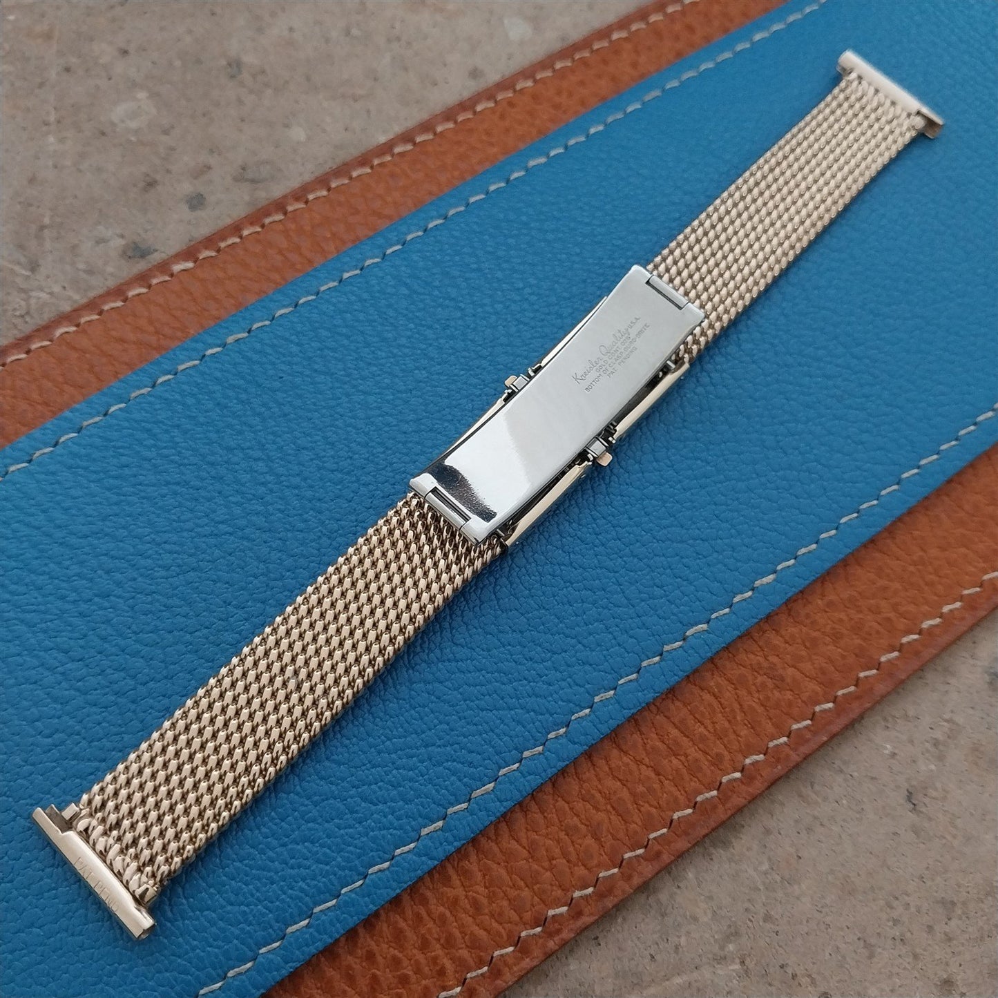 Gold-Filled Mesh Kreisler 19mm 18mm 16mm 1940s Vintage Watch Band
