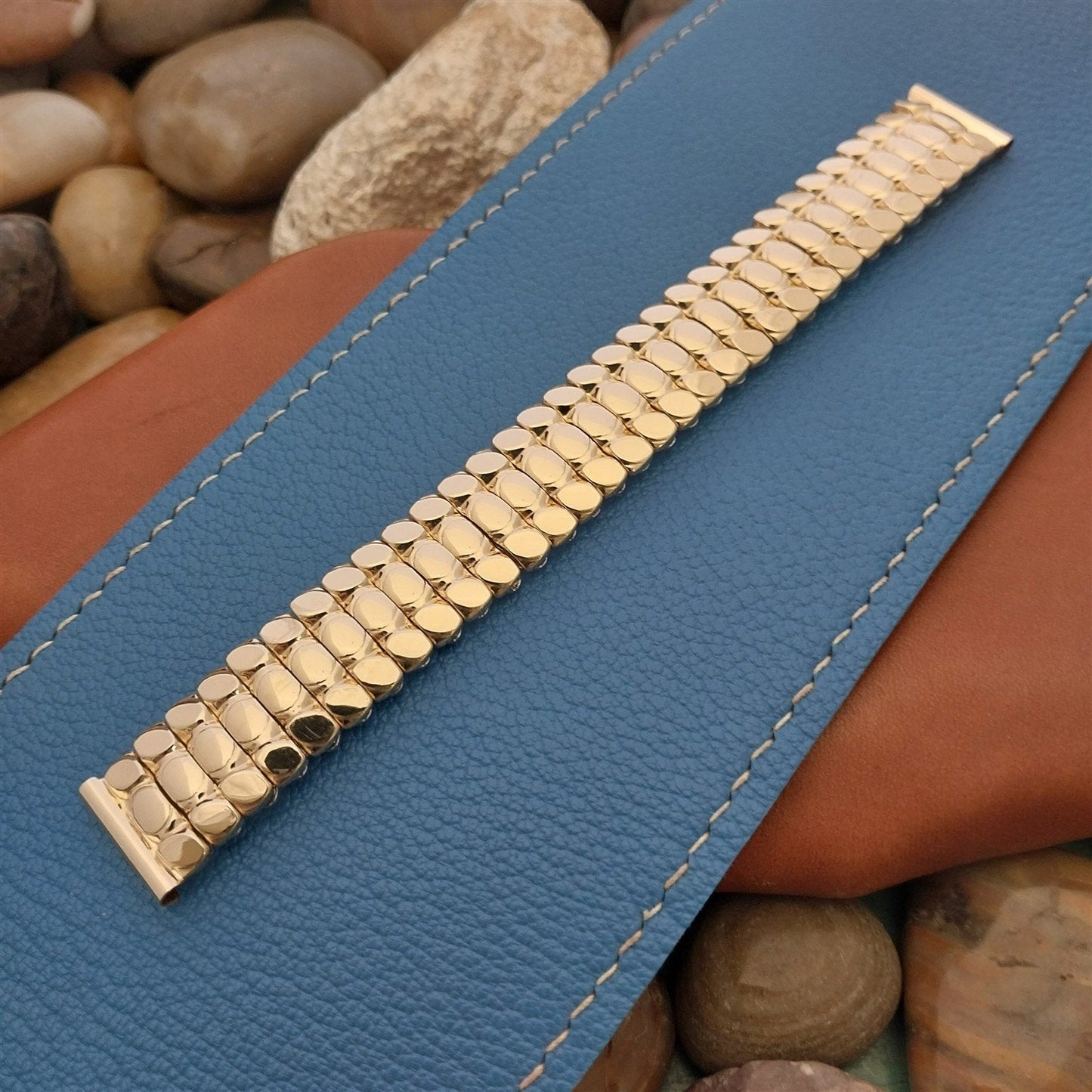 Vintage 5/8" Stylord 10k Gold-Filled Classic Expansion Unused 1950s Watch Band