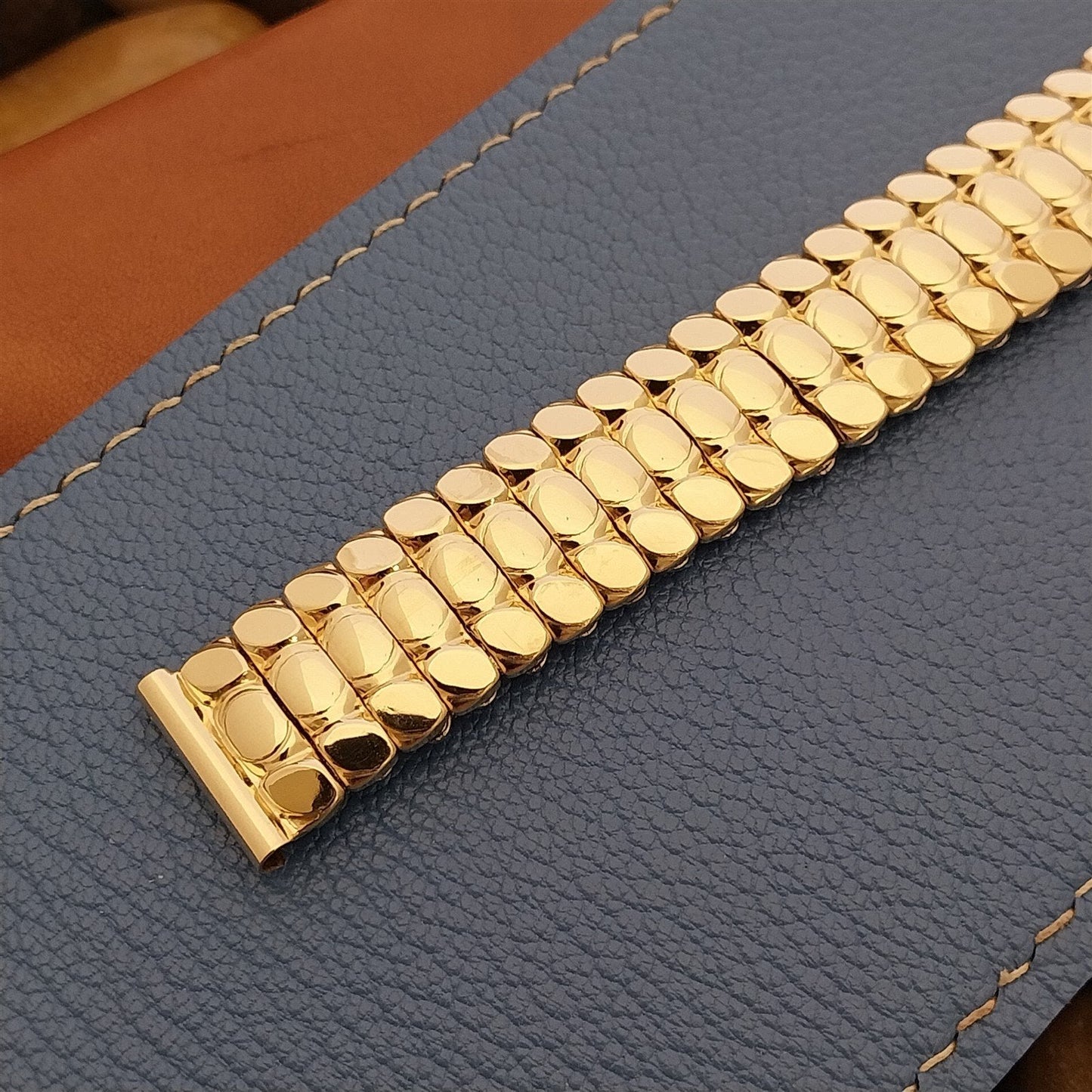 Vintage 5/8" Stylord 10k Gold-Filled Classic Expansion Unused 1950s Watch Band