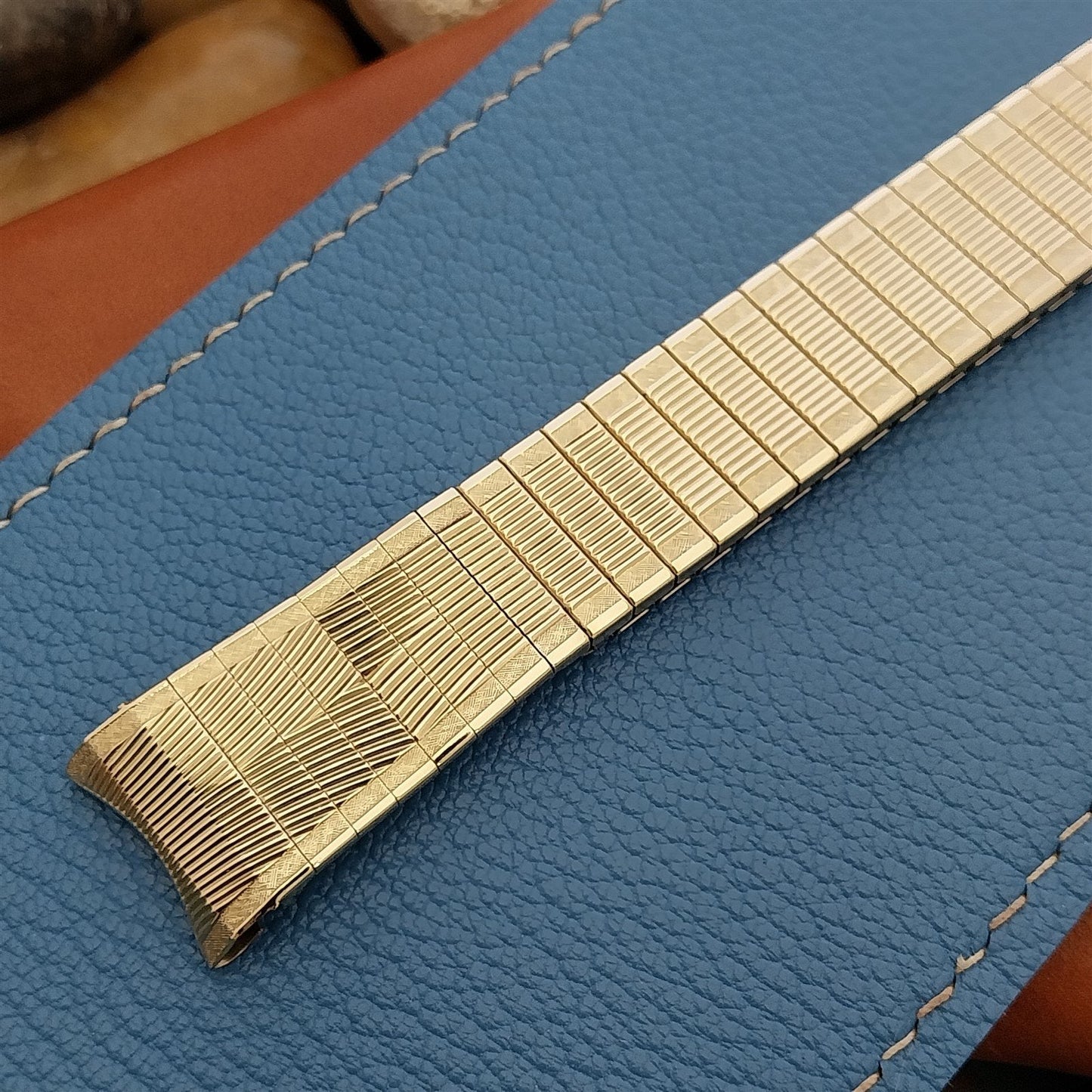 1960s 10k Gold Filled 17.2mm Speidel Watchmate nos Vintage Watch Band