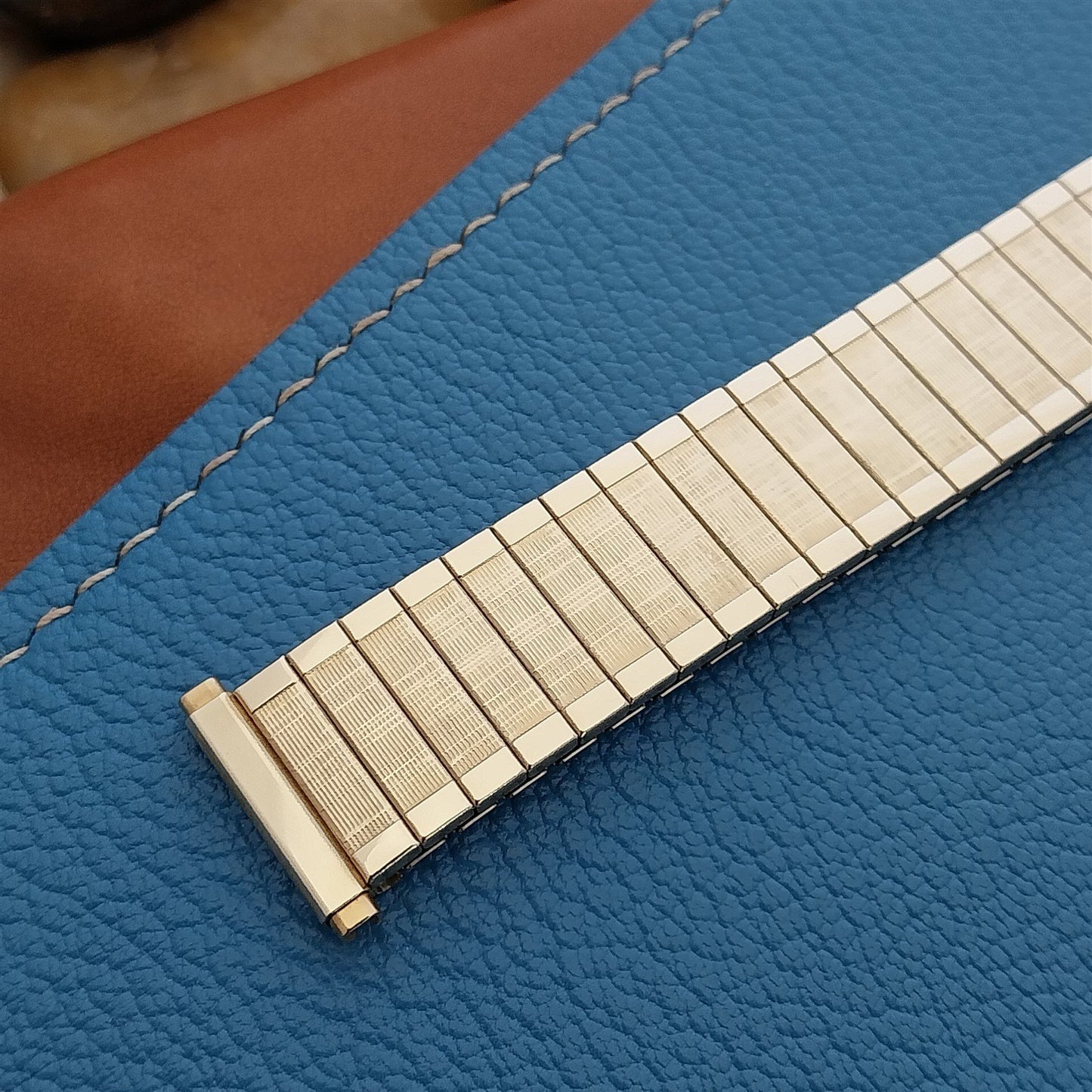 19mm 18mm 16mm Gold gf Speidel North Carolina State Seal nos Vintage Watch Band