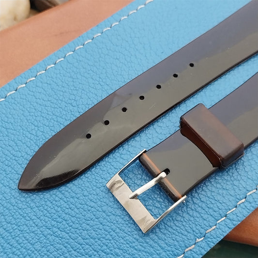 18mm Translucent Rootbeer Brown nos Unused Classic 1960s Vintage Watch Band