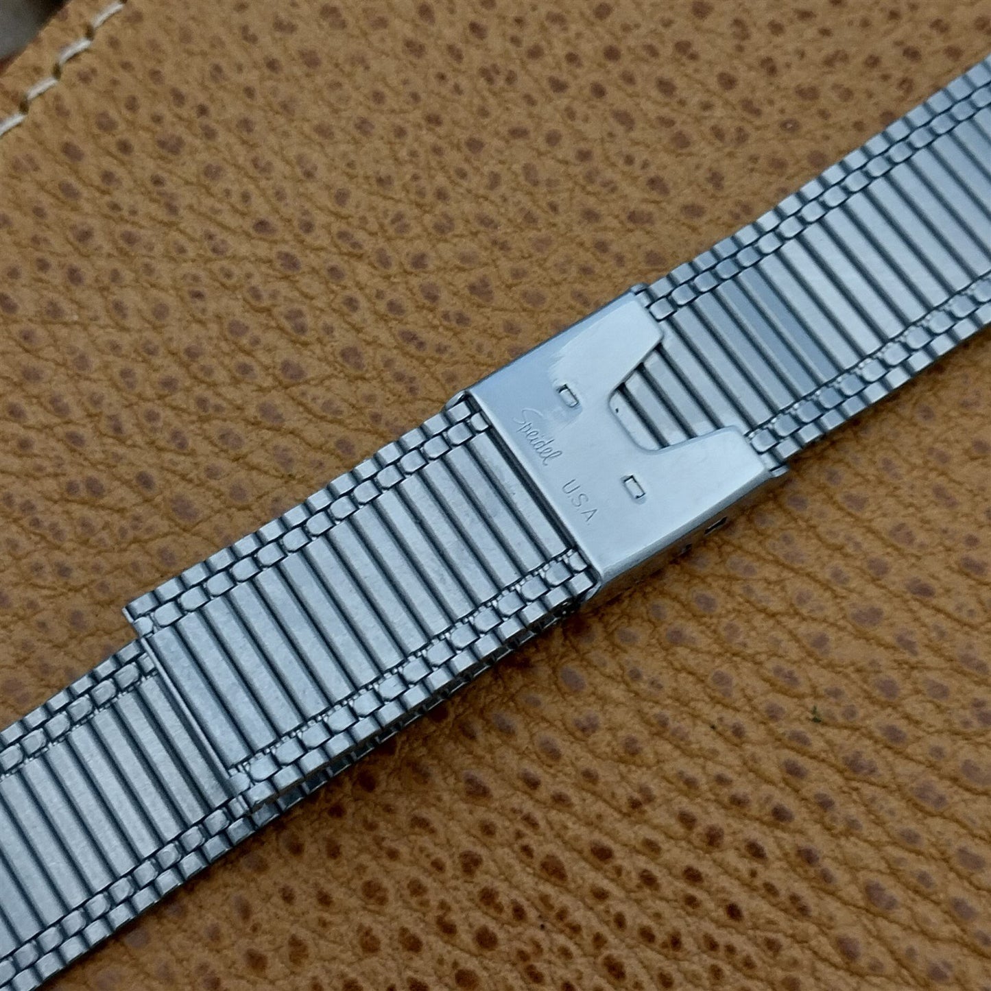 18mm 19mm 20mm 22mm Classic Speidel Stainless Steel 1970s Vintage Watch Band