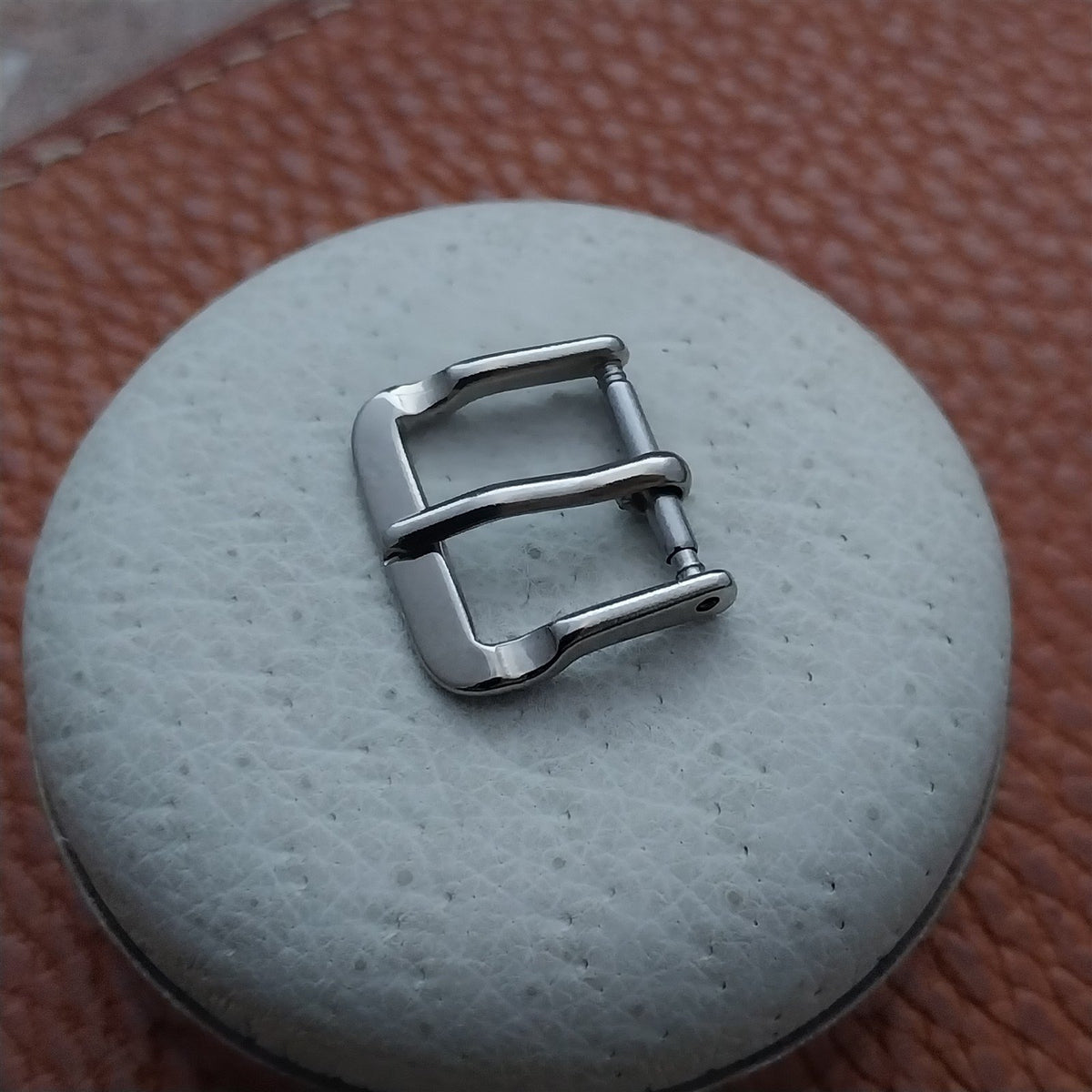 13mm Silver-Tone Classic 1960s Unused nos Vintage Watch Band Buckle