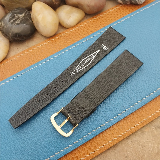 Vintage 18mm English Morocco Single-Keeper Classic Tapered Unused NOS Watch Band