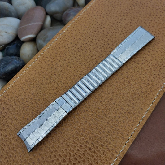 17.2mm 1960s Mira-Flex Classic Stretch Stainless Steel nos Vintage Watch Band