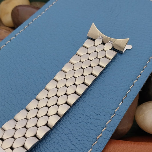 22mm Coffin Link Stainless Steel Unused Classic 1960s-1970s Vintage Watch Band