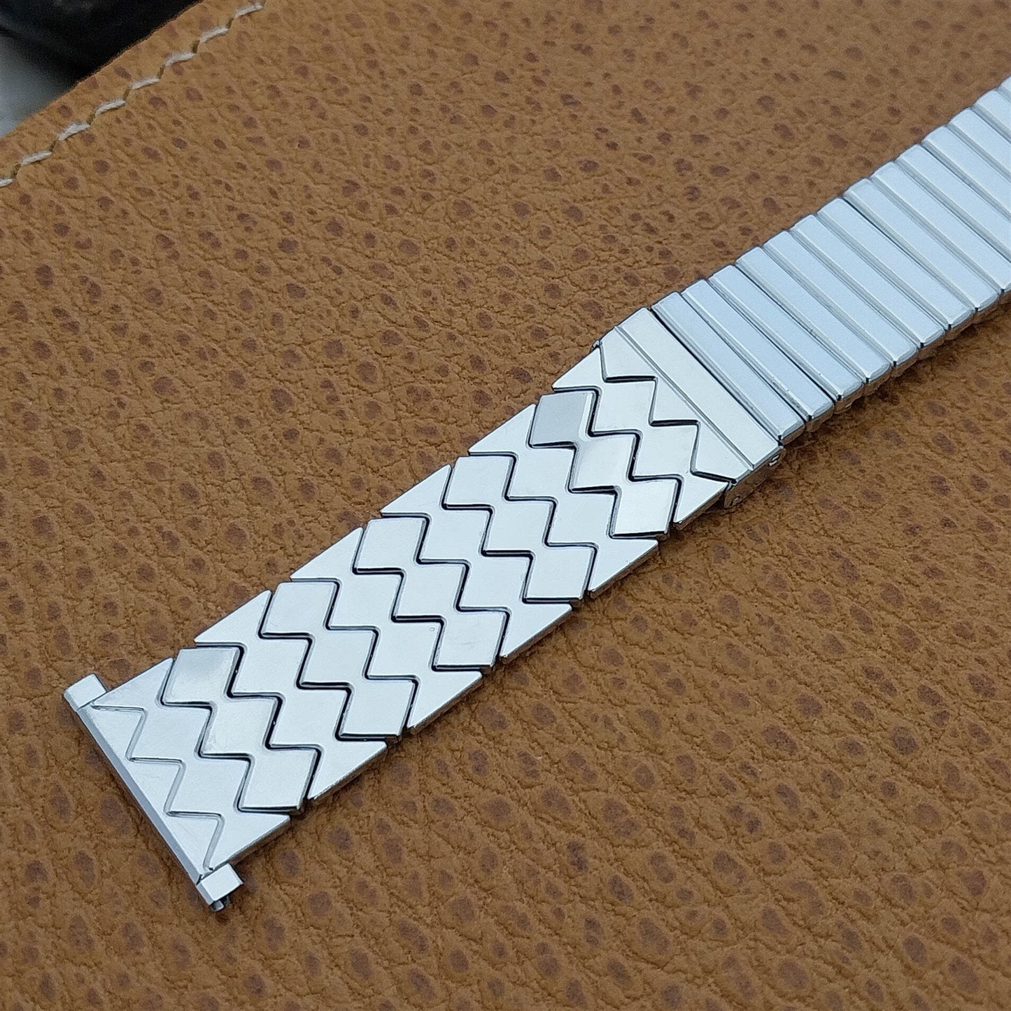 19mm 18mm 16mm Speidel 1958 10k White Gold Filled Unused Vintage Watch Band