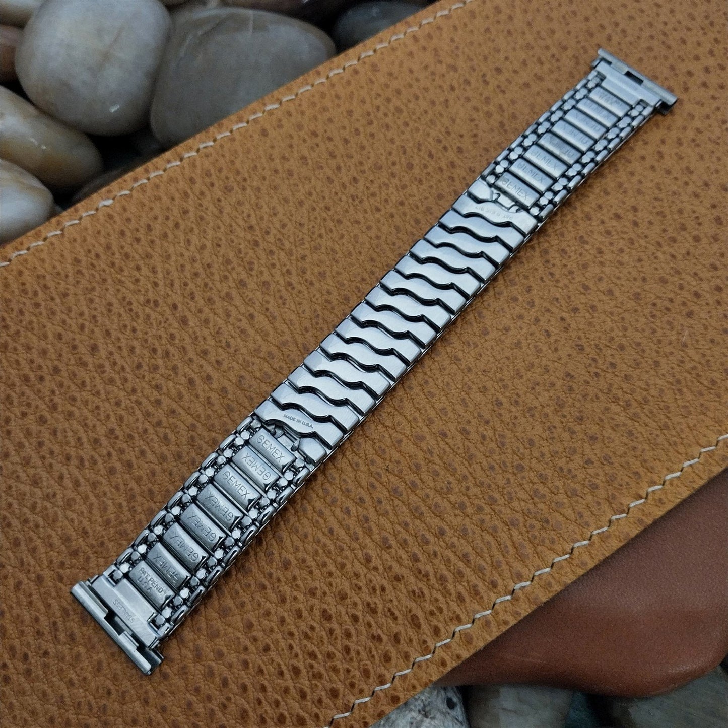 16mm 18mm 19mm Gemex Classic Stainless Steel Expansion 1950s Vintage Watch Band