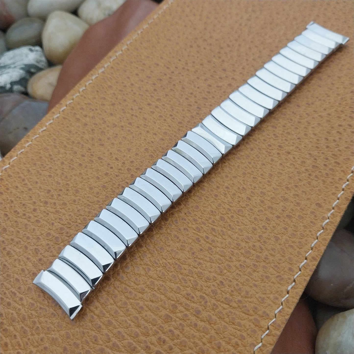 17.2mm Elgin Stainless Steel Hadley Lakewood nos Unused 1950s Vintage Watch Band