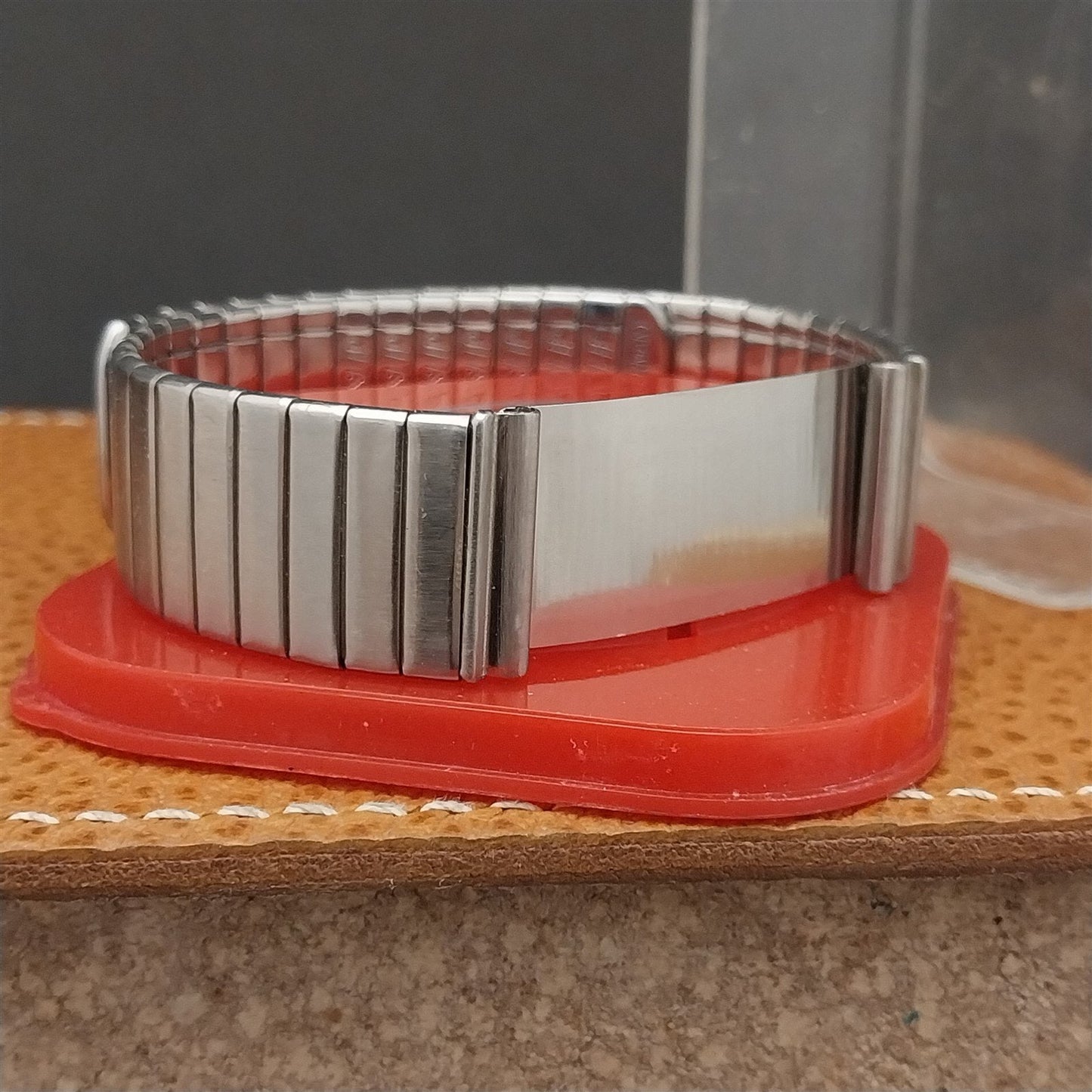 16mm Stainless Steel ArtySlip Military Cuff nos 1950s Vintage Watch Band