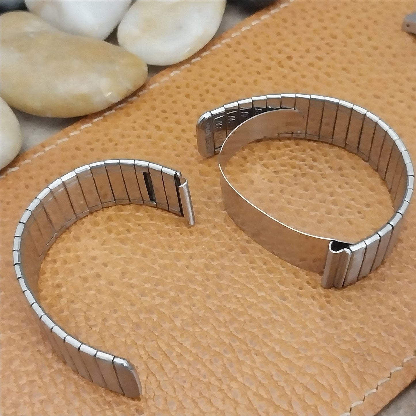 16mm Stainless Steel ArtySlip Military Cuff nos 1950s Vintage Watch Band