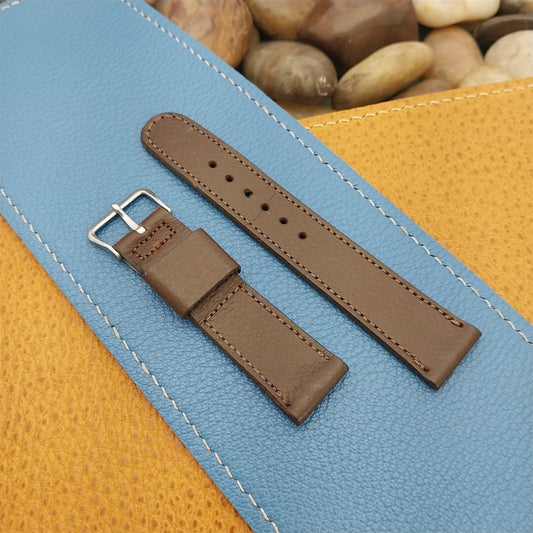 Elgin Buckle & 17.2mm JB Champion Short Scotch Grain 1950s Vintage Watch Band