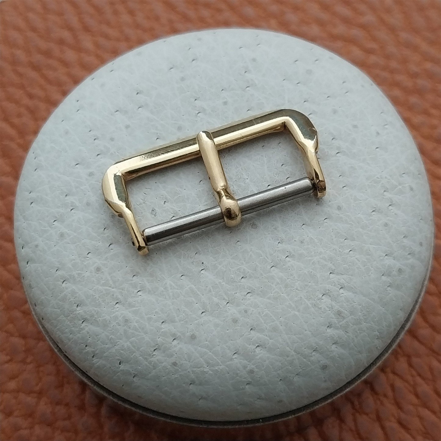 20mm Yellow Gold-Tone 1940s-1950s Vintage Strap Band Buckle