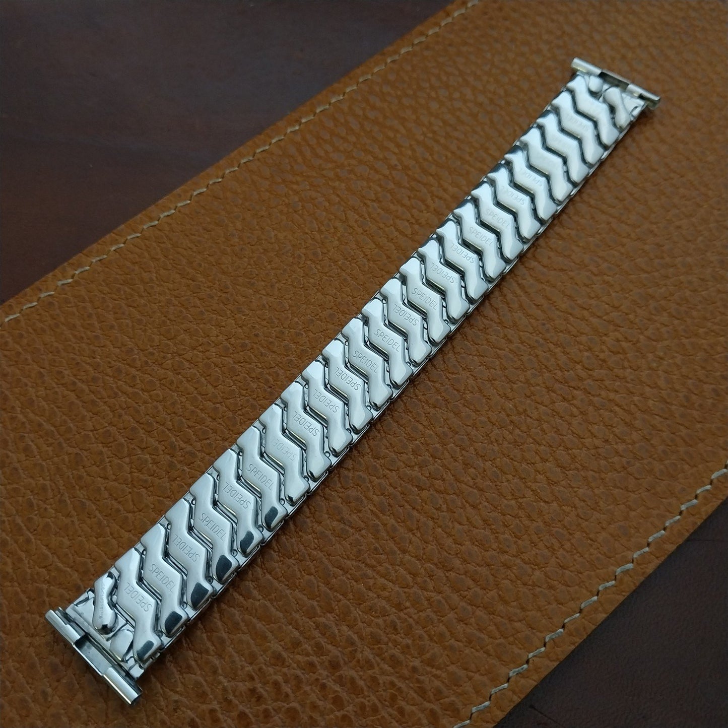 19mm 18mm 16mm White Gold-Filled 1956 Speidel Honeycomb nos Vintage Watch Band