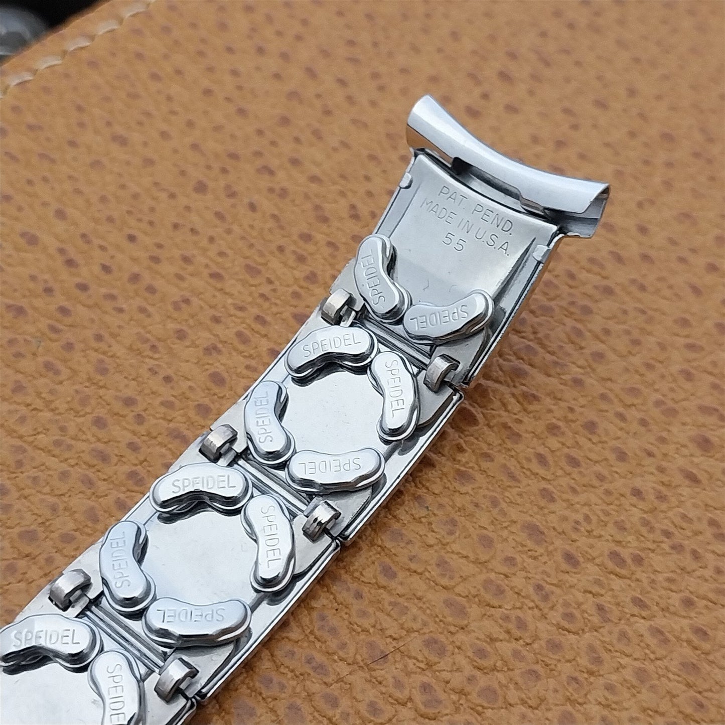 1955 White Gold-filled &Lizard Speidel Leatha-Elegance Unused Vintage Watch Band