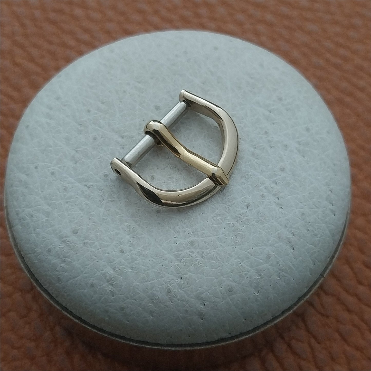 1/2" 12k Yellow Gold-Filled Unused 1950s Vintage Watch Strap Buckle